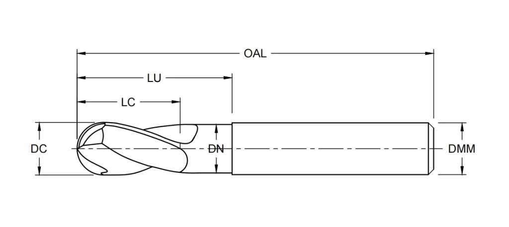 Cylindrical object technical drawing